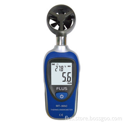 Anemometer with air velocity, measuring range of 0.4 to 30m/s